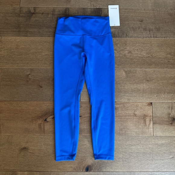 Lululemon Wunder Train High Rise Tight 25" In Cerulean Blue Size 8 - Picture 2 of 5